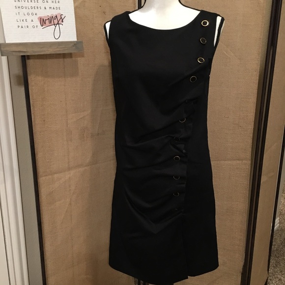 NWOT - RICHARD MALCOLM BLACK SLEEVLESS DRESS – SZ 4 - Picture 12 of 13